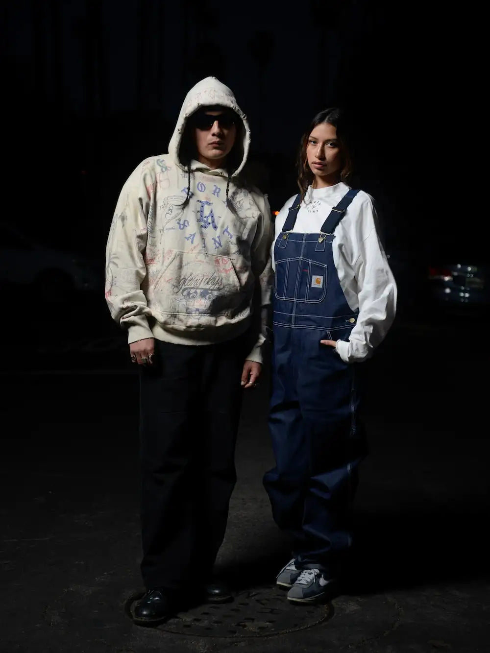 ボーン X レイズド × セントマイケル BORN SAINT ロングスリーブTシャツ ホワイト