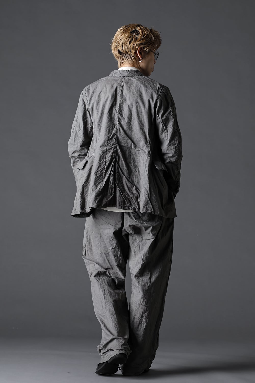 farmers trousers wide silhouette-Bark dye