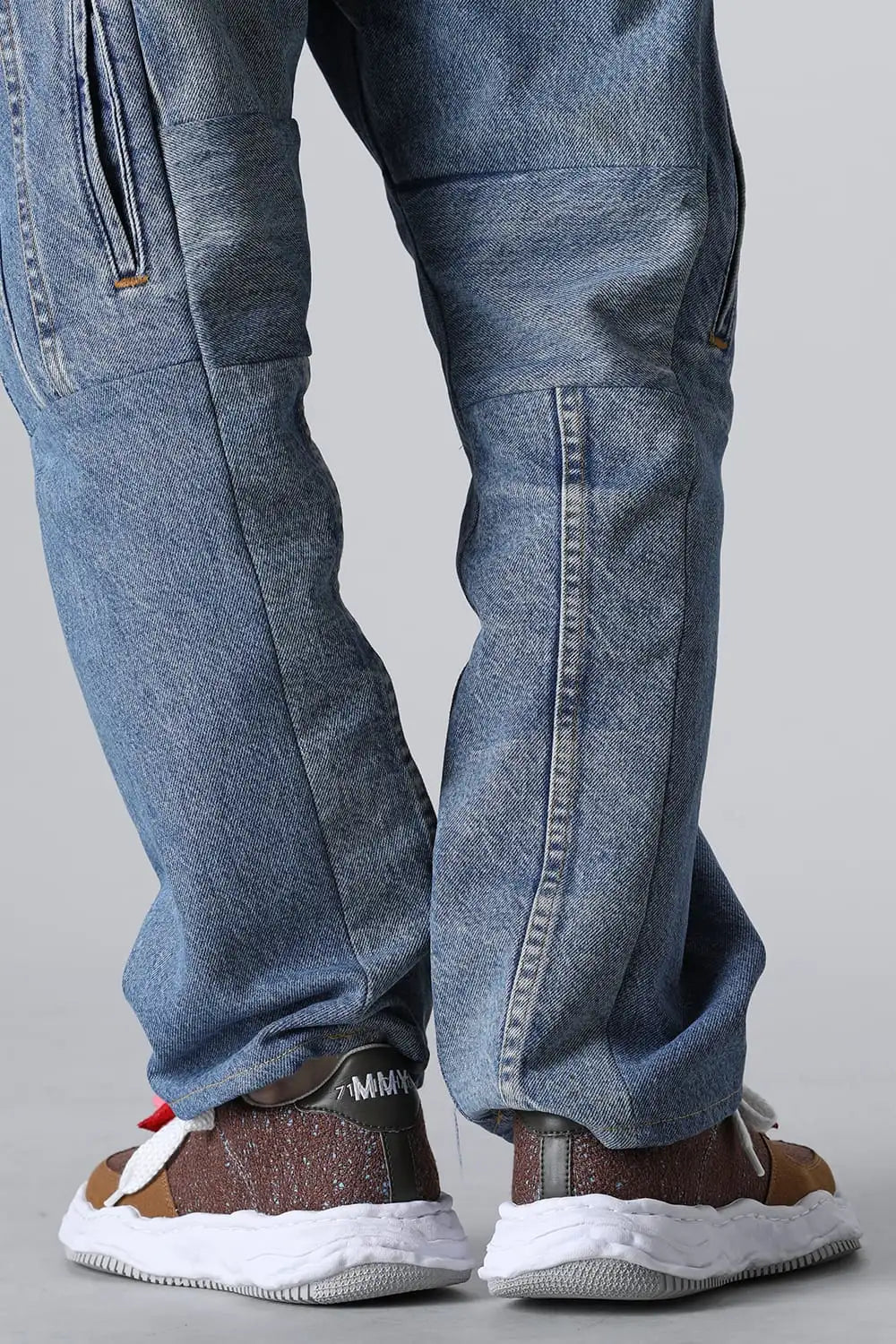 71 MICHAEL×MIHARA YASUHIRO Sneaker EMBROIDERY WAYNE With BROOCH Brown