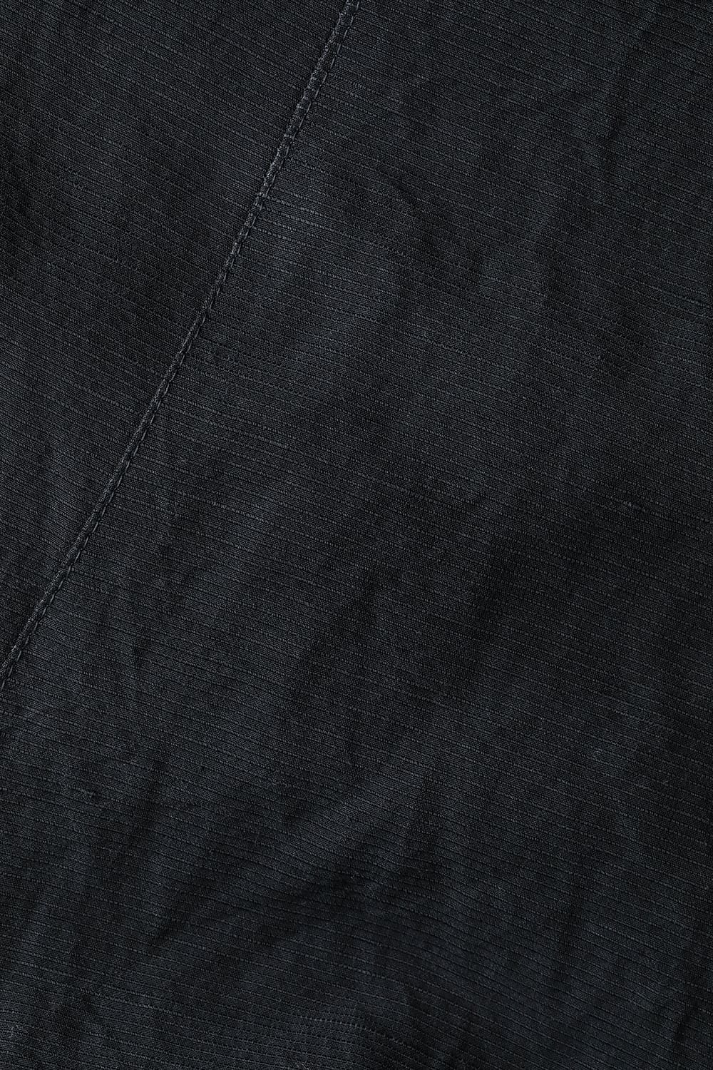 Salt-Shrunk Washed Dobby Border Military Coat