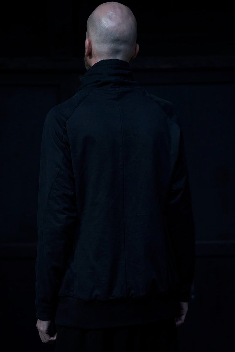 Hight neck pullover cotton jersey Used Black