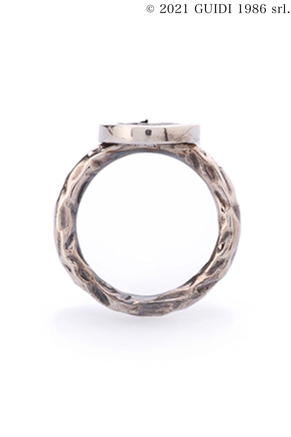 G-AN03 - Round Leather Motif Ring