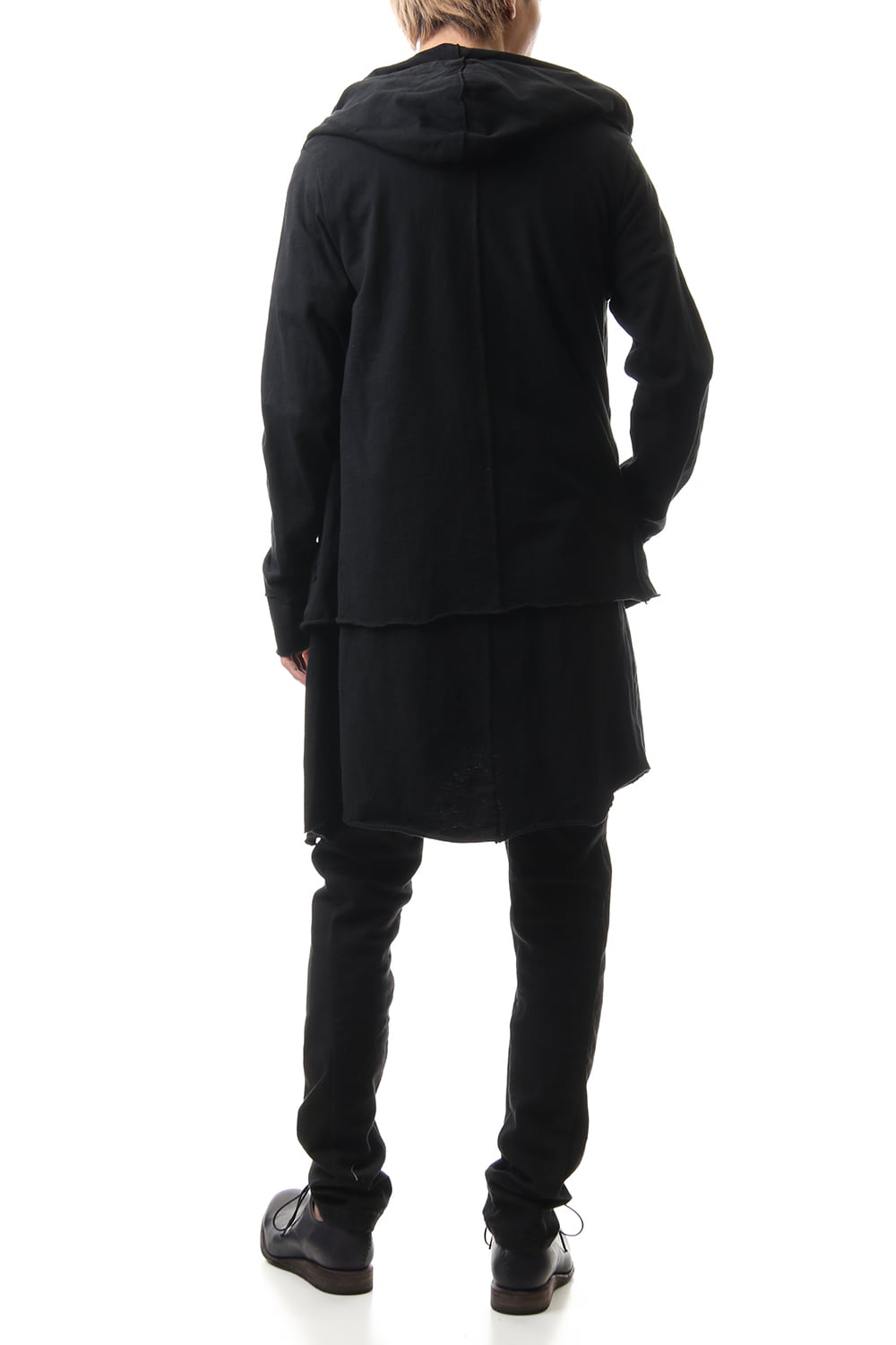Layered Hoodie(long) - Black