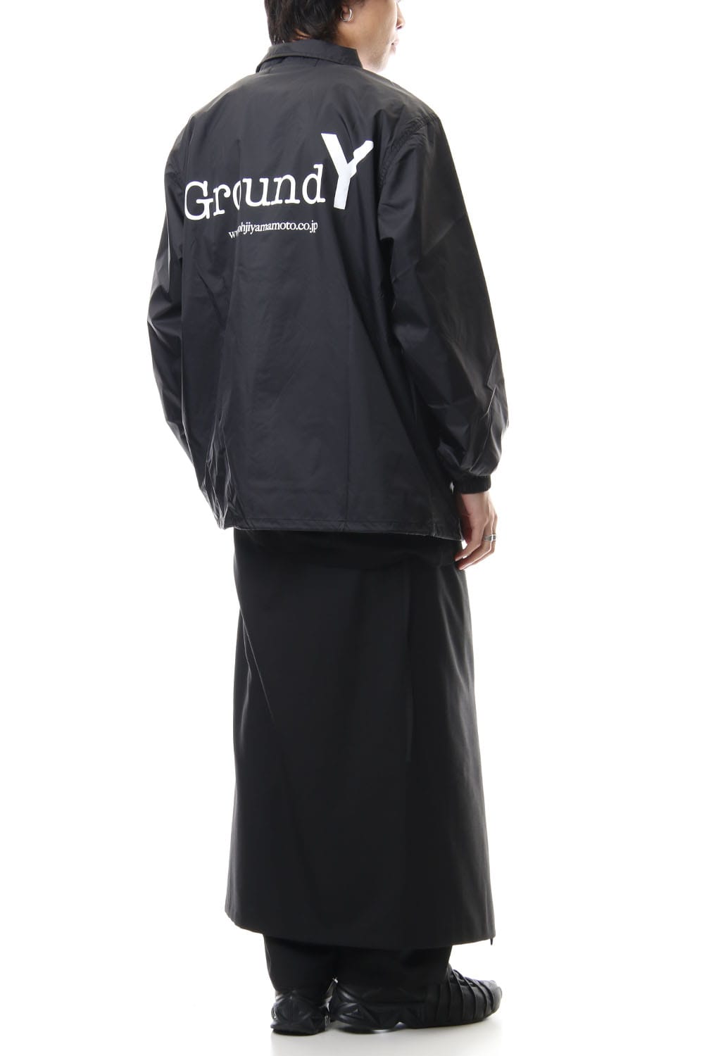 Logo print coach jacket