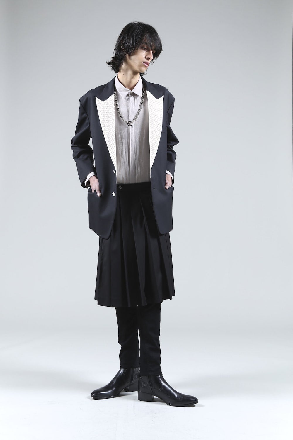 ラップ スカート (ブラック)