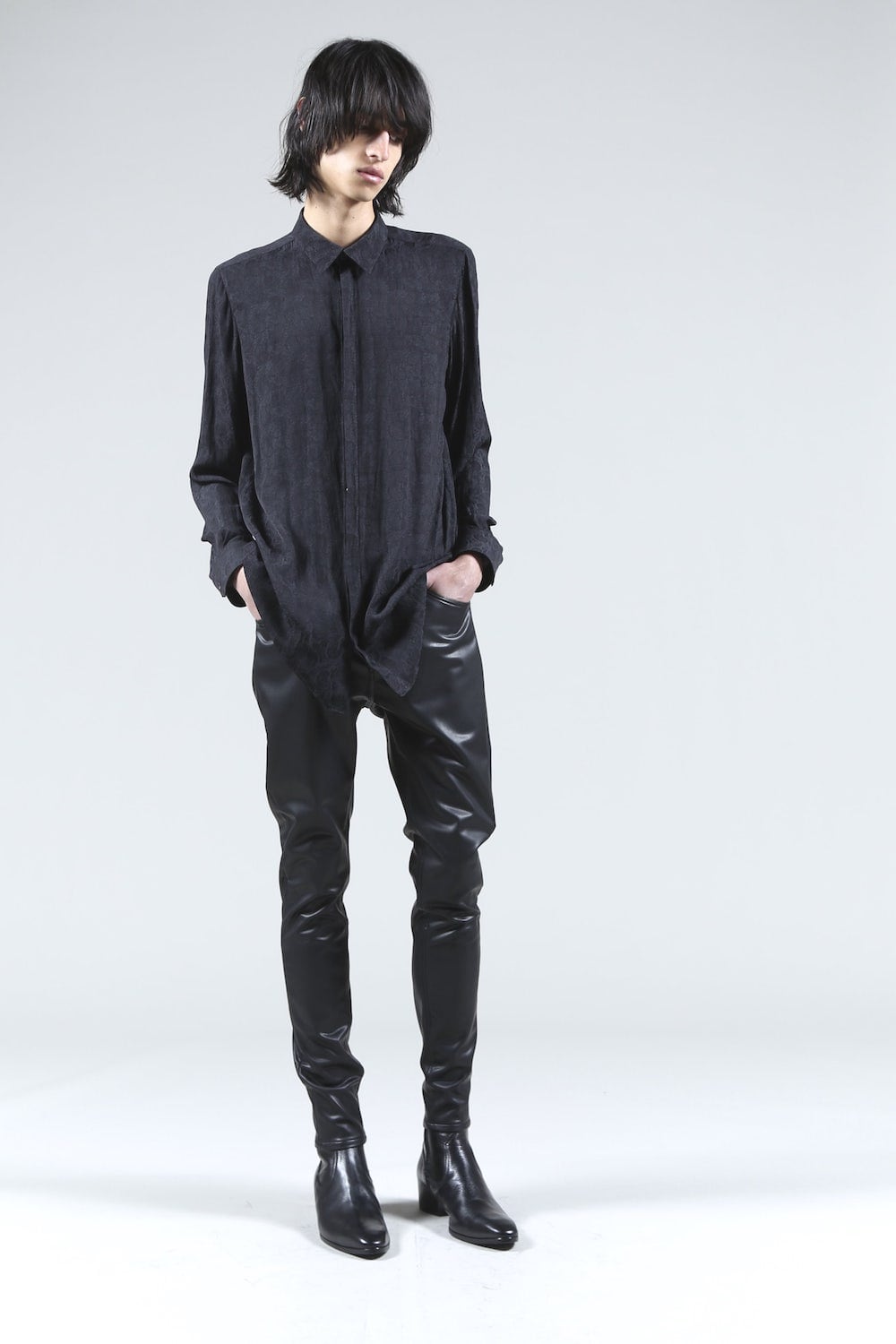 Paisley Regular Shirt (Black)