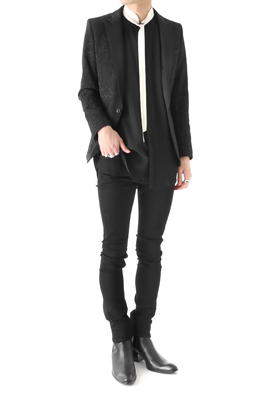 ロココジャカード ストレッチ 1B JACKET