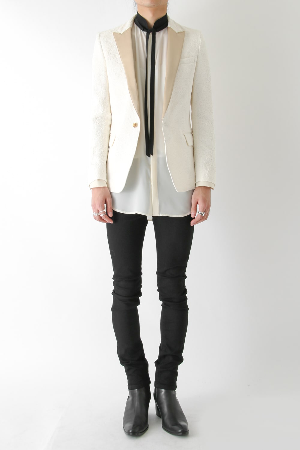 ロココジャカード ストレッチ 1B JACKET