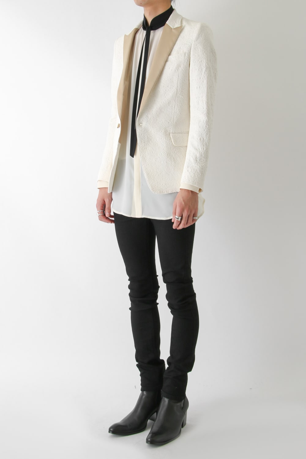 ロココジャカード ストレッチ 1B JACKET