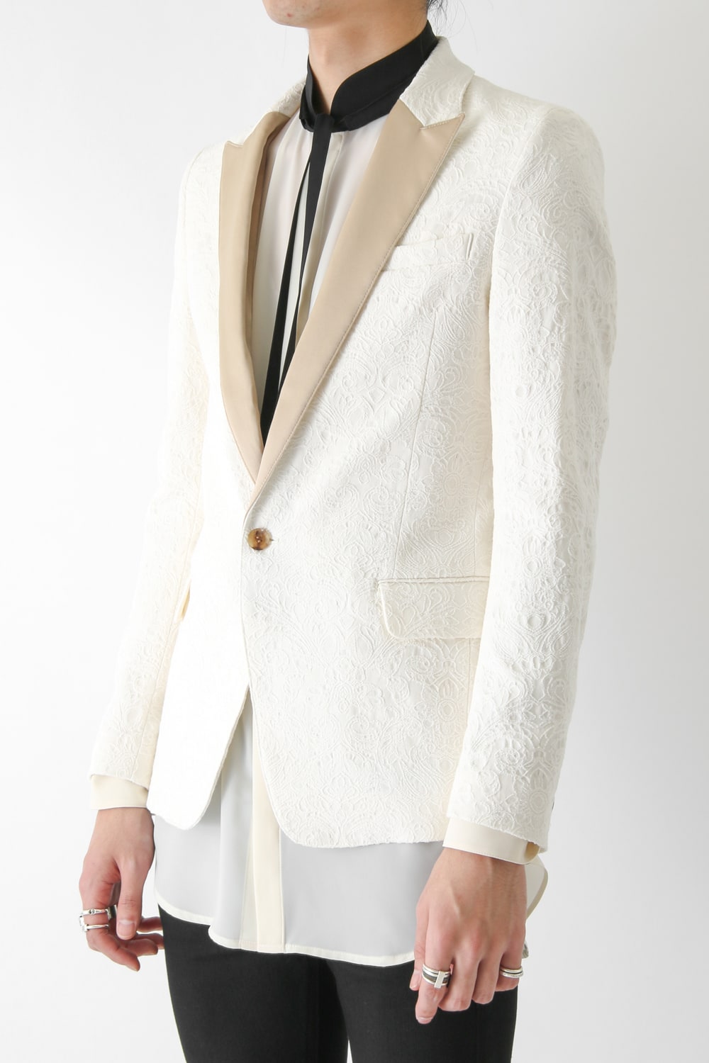 ロココジャカード ストレッチ 1B JACKET