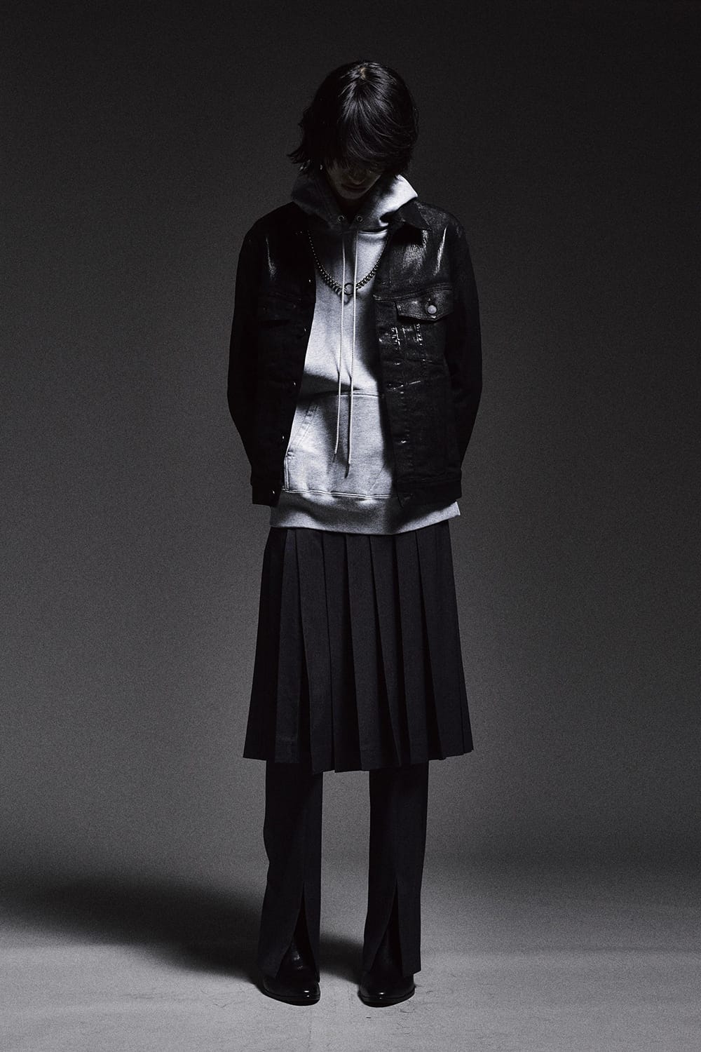 Ring + Flat link chain necklace