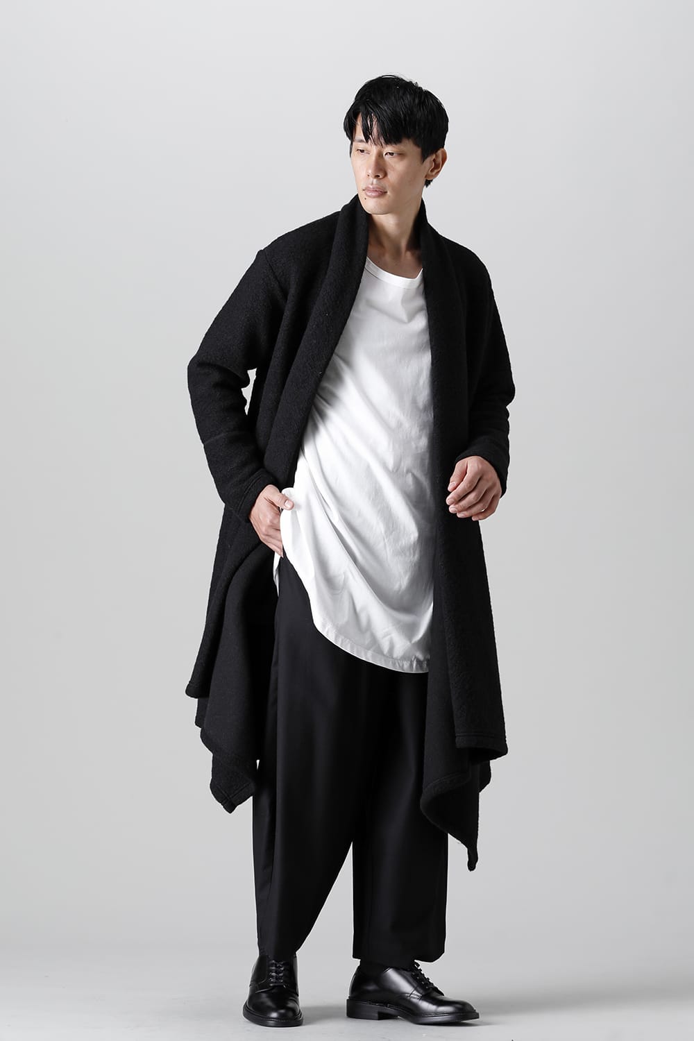 Front drape cardigan