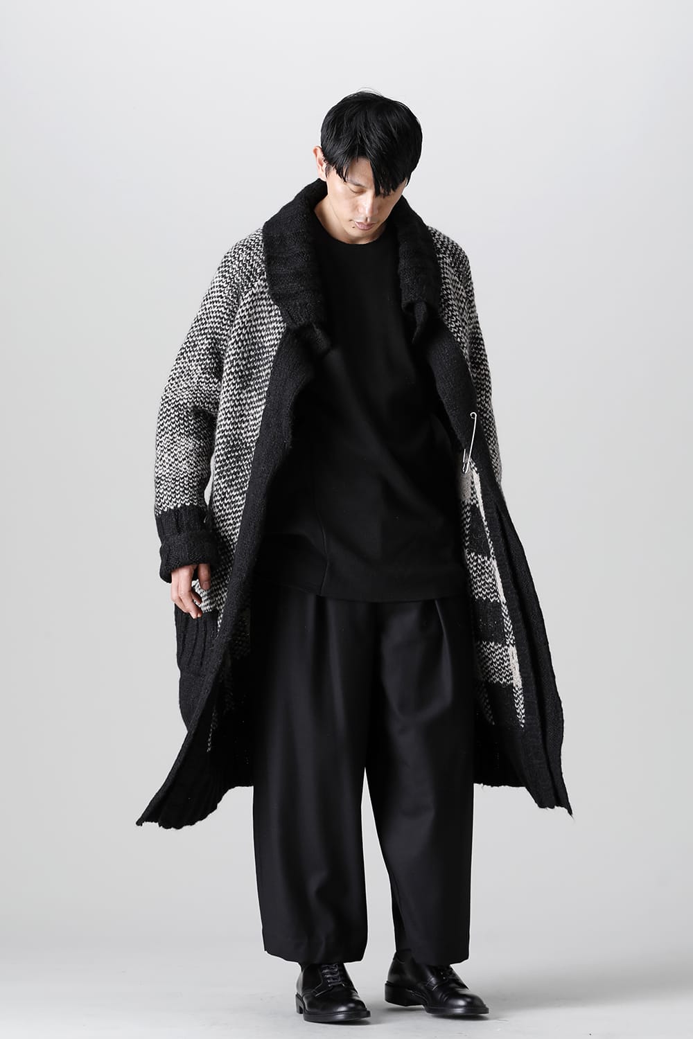 ロング ショール カーディガン Beige