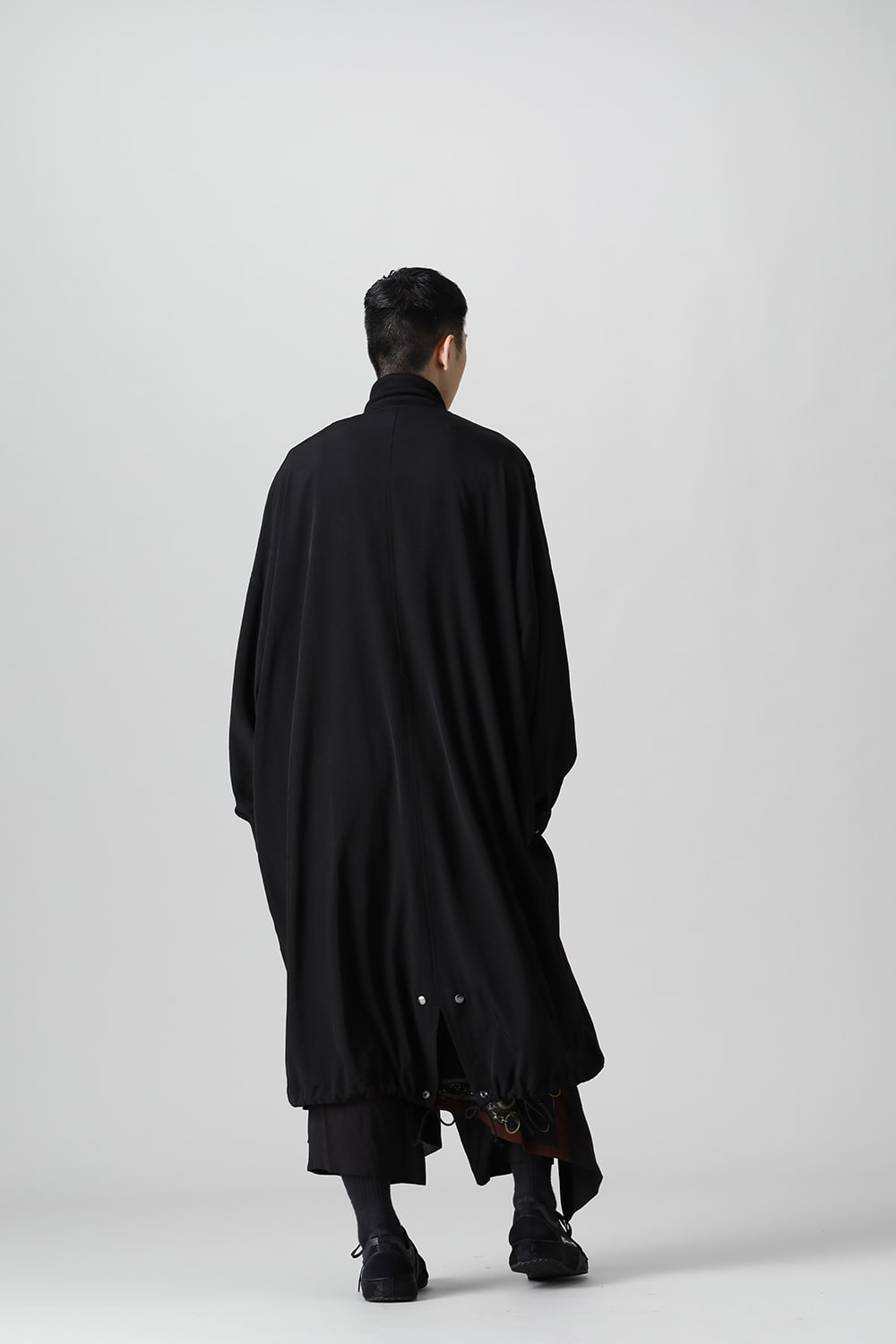 Dolman sleeve rib coat