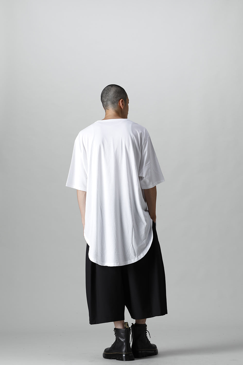 Jumbo round short sleeve White