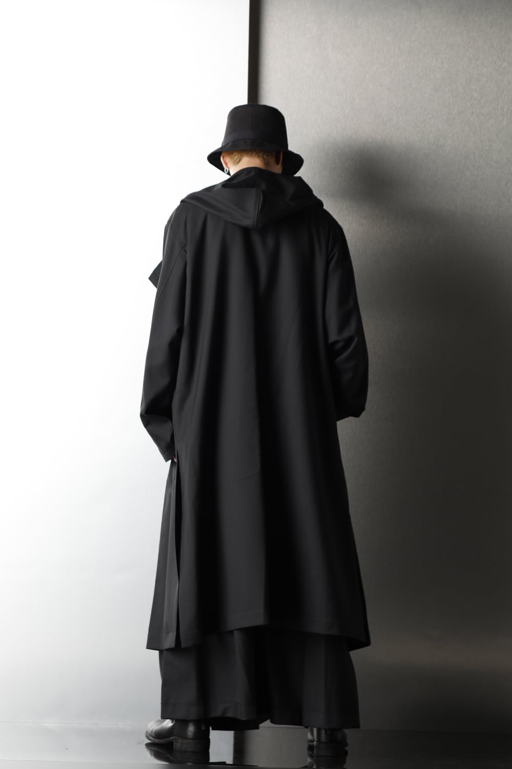 Double Long Hoodie Coat
