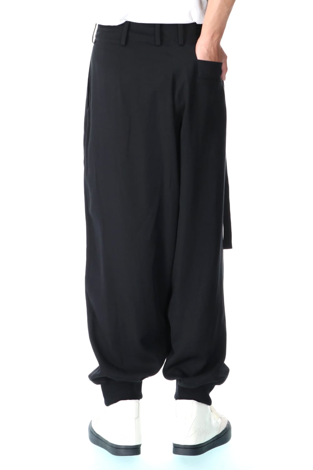 Hem Rib Wrap Sarrouel Pants