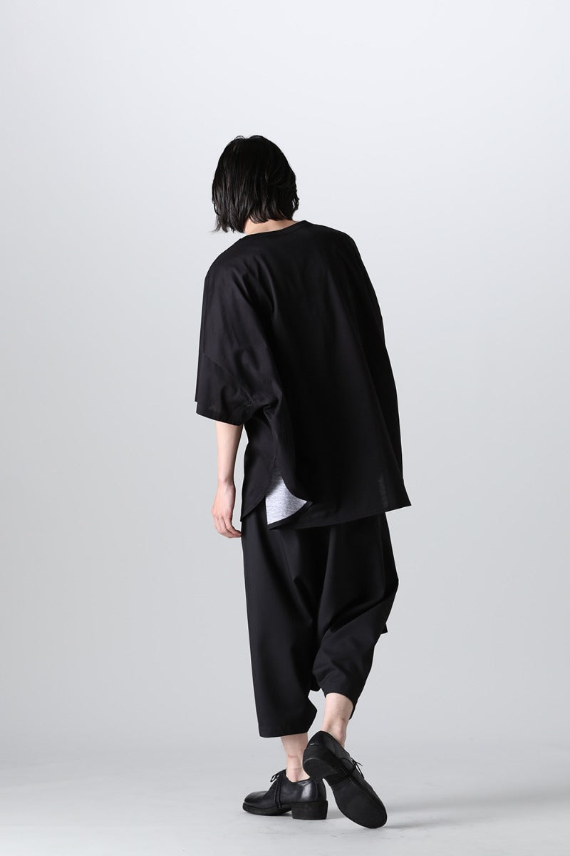 ドルマンスリーブ ラウンドヘム Tシャツ