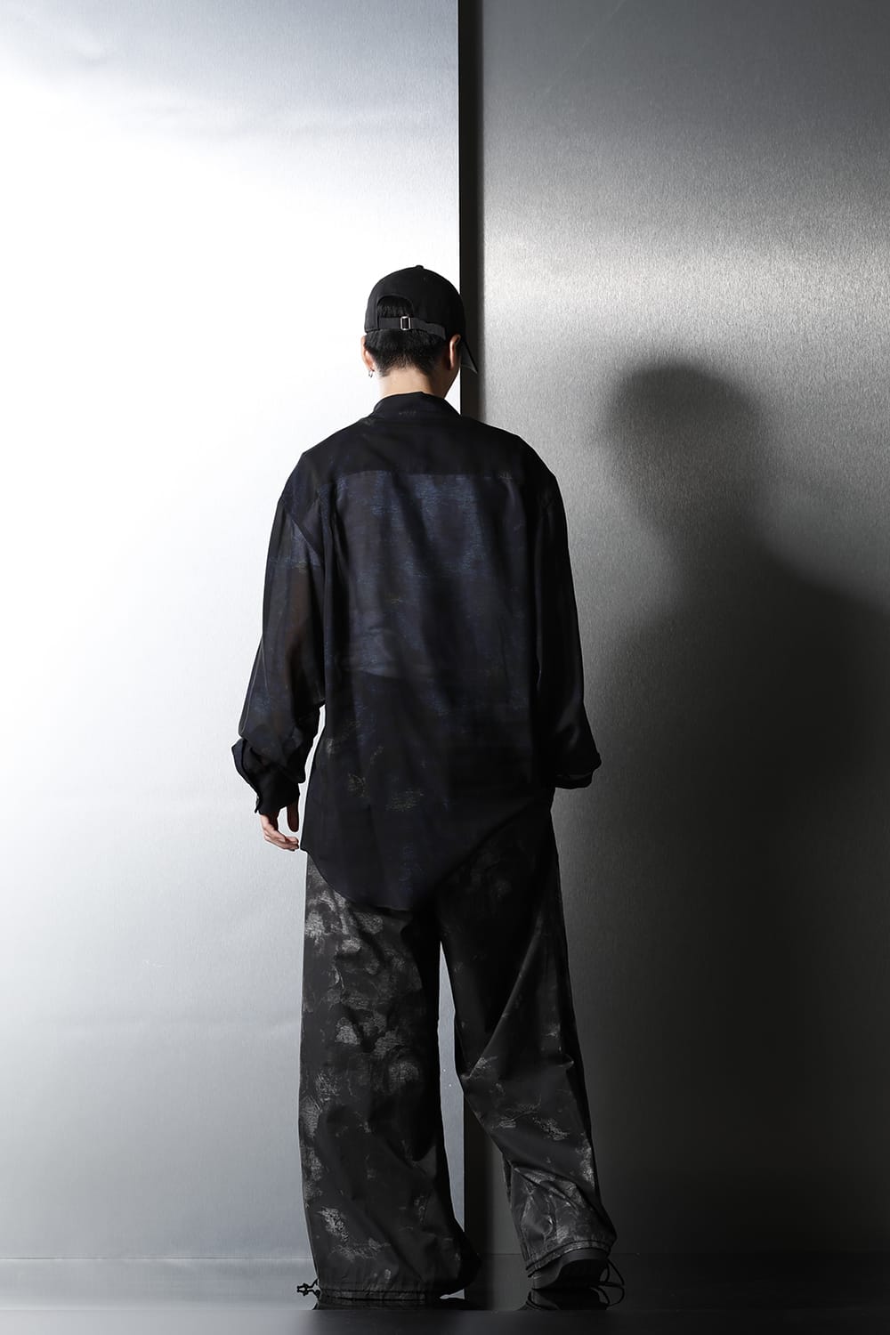 バルーンパンツ (花柄) ブラック