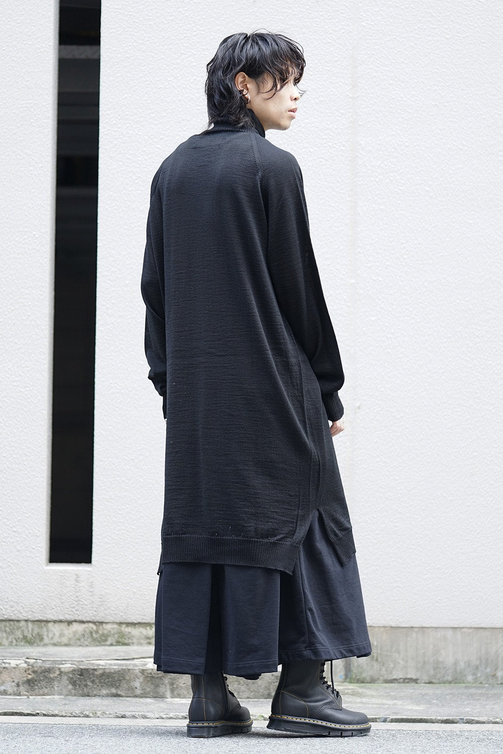 Long Turtle Knit-Black