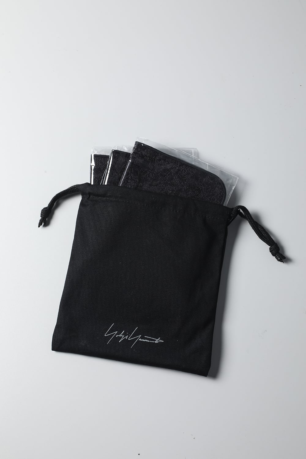 LP タオル ハンカチ セット ブラック×グレー