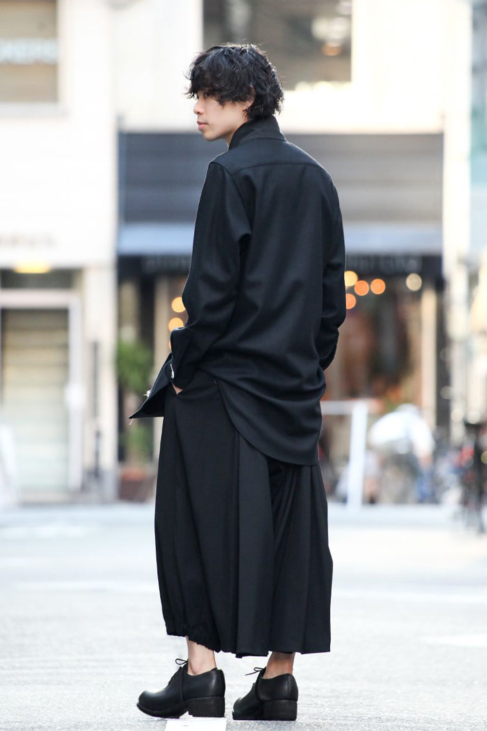 Scale EmbroideryScarf Collar Blouse