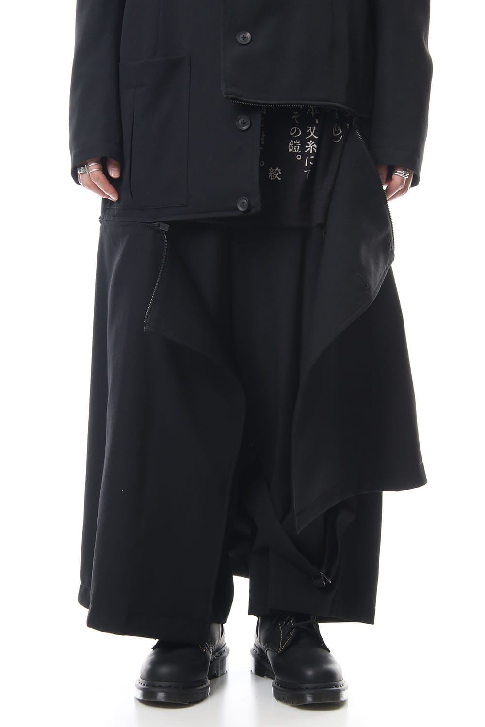 Wrinkled Gabardine Stand fastenerJacket