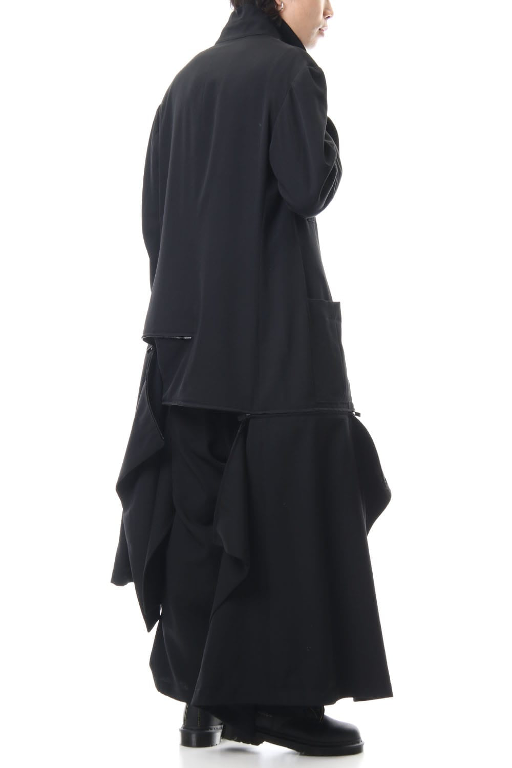 Wrinkled Gabardine Stand fastenerJacket