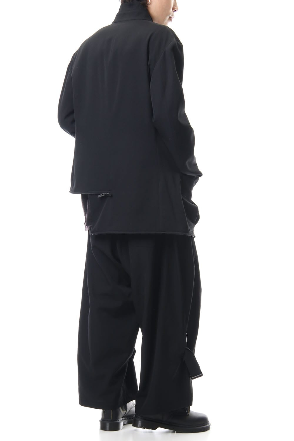 Wrinkled Gabardine Stand fastenerJacket