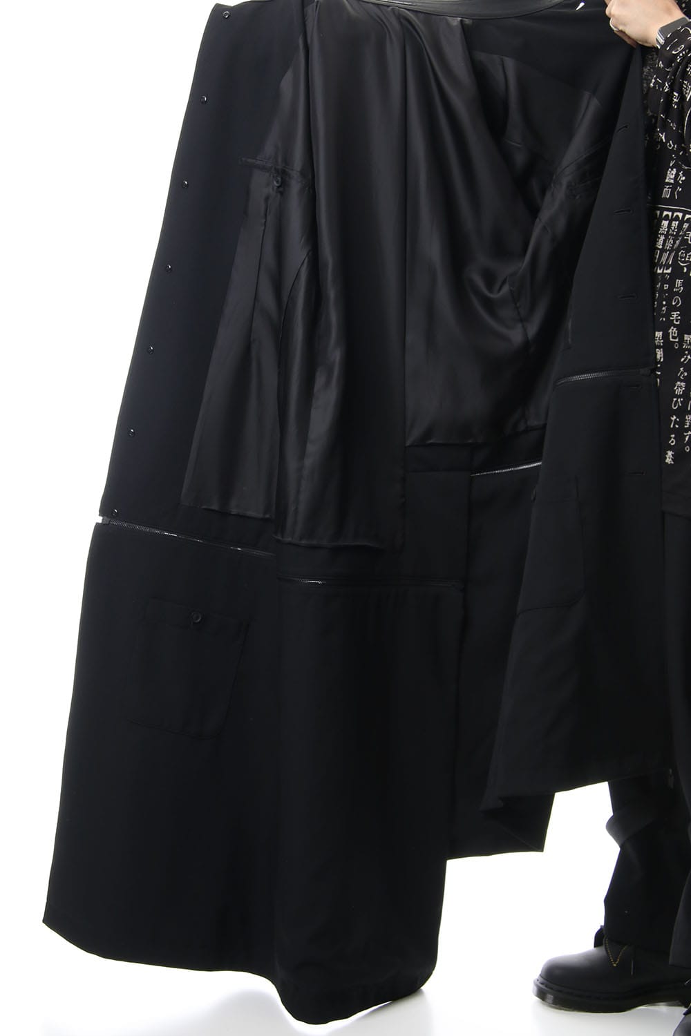 Wrinkled Gabardine Stand fastenerJacket