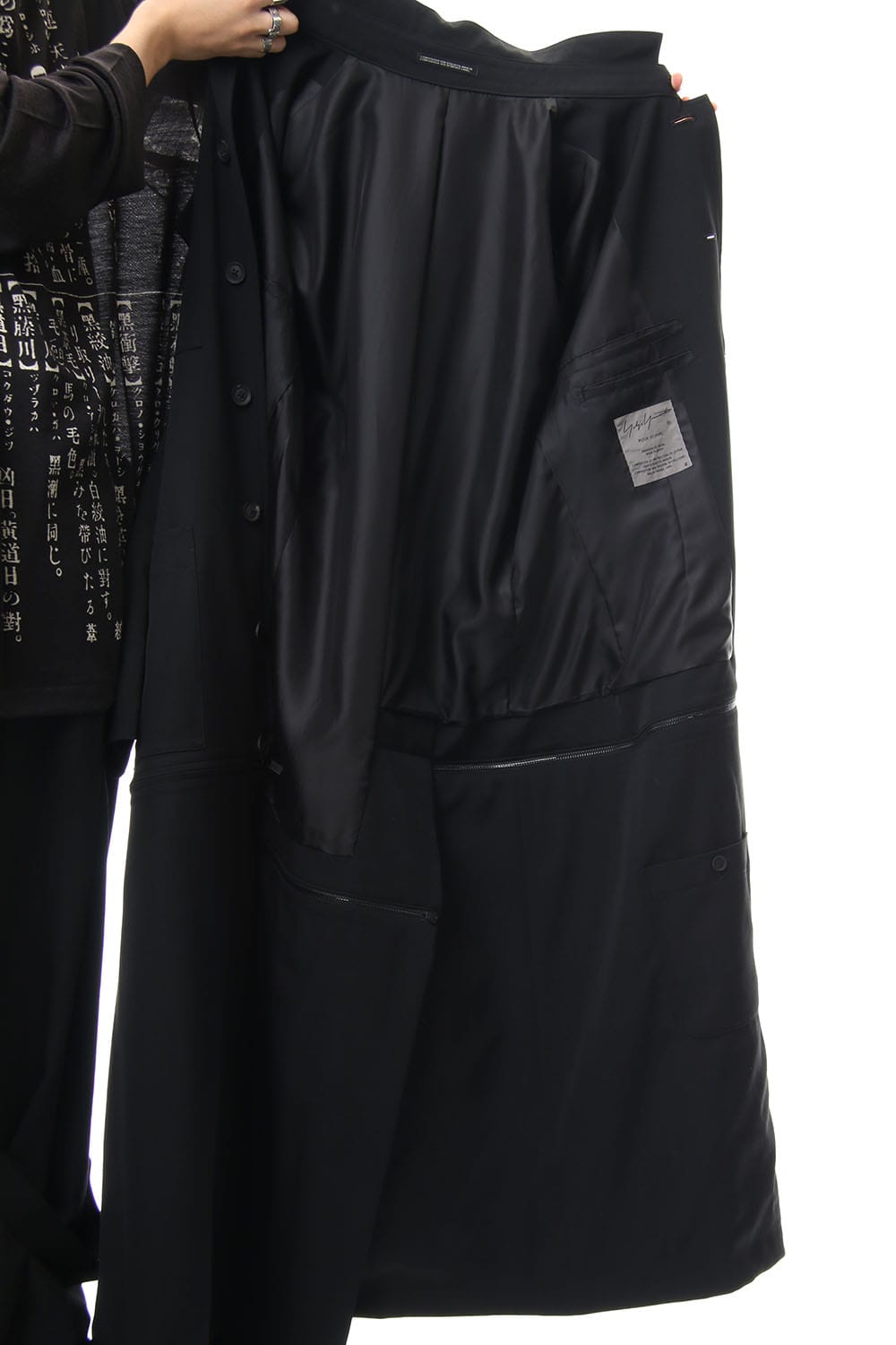 Wrinkled Gabardine Stand fastenerJacket