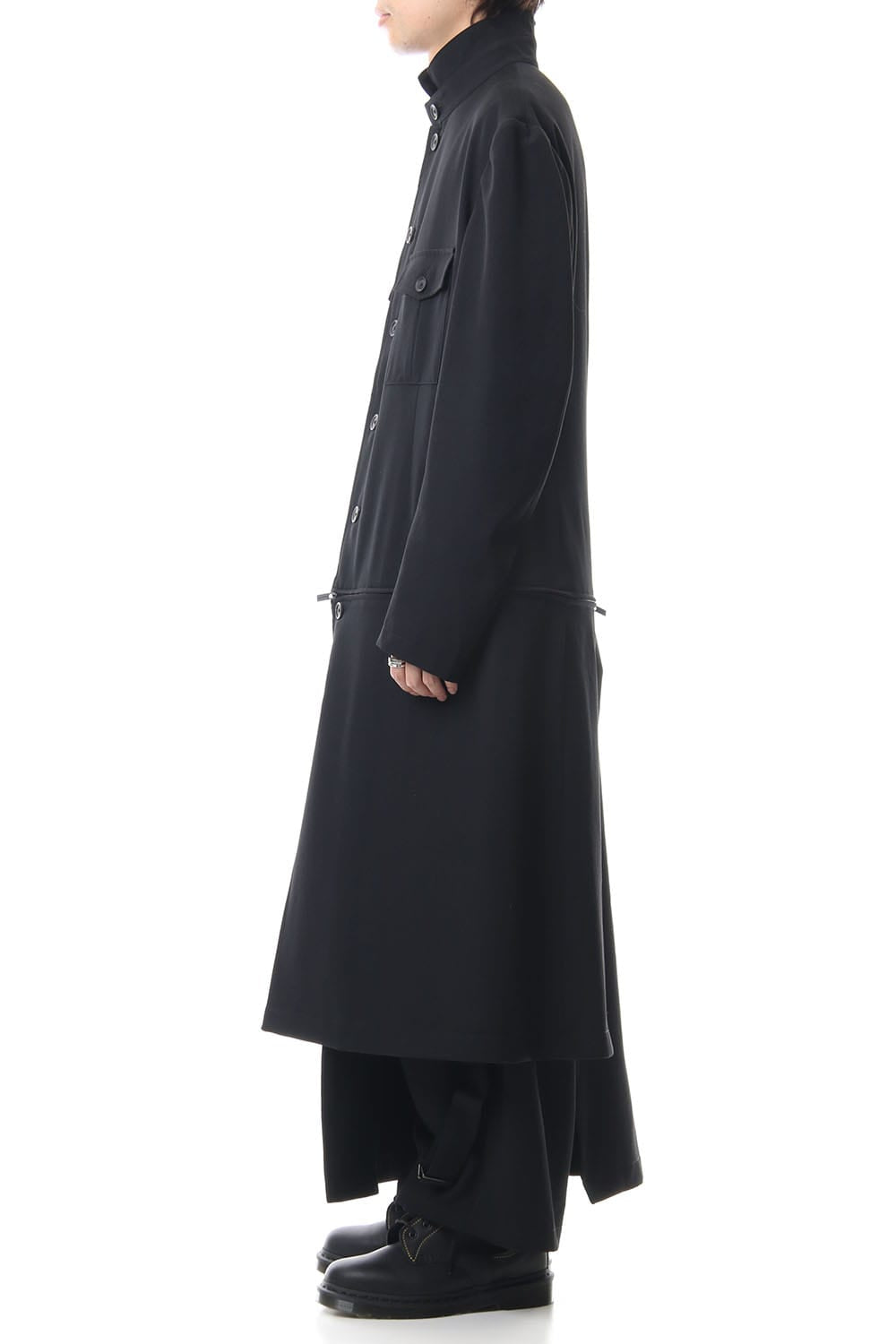 Wrinkled Gabardine Stand fastenerJacket