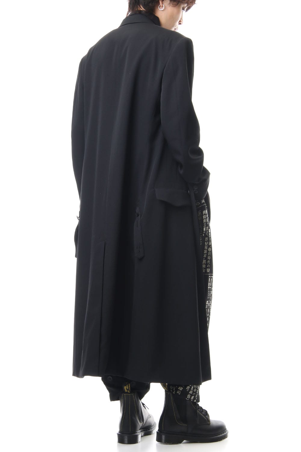 Wrinkled Gabardine 3B Peaked lapel Jacket