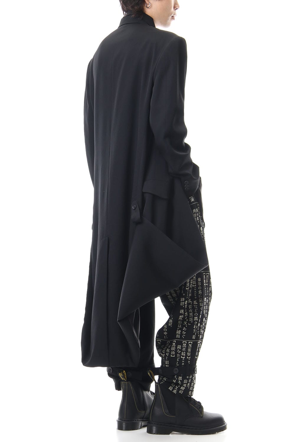 Wrinkled Gabardine 3B Peaked lapel Jacket