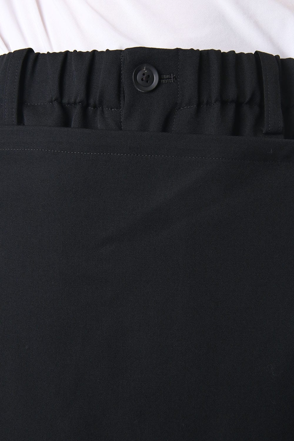 Wrinkled Gabardine Slim Wrap Pants