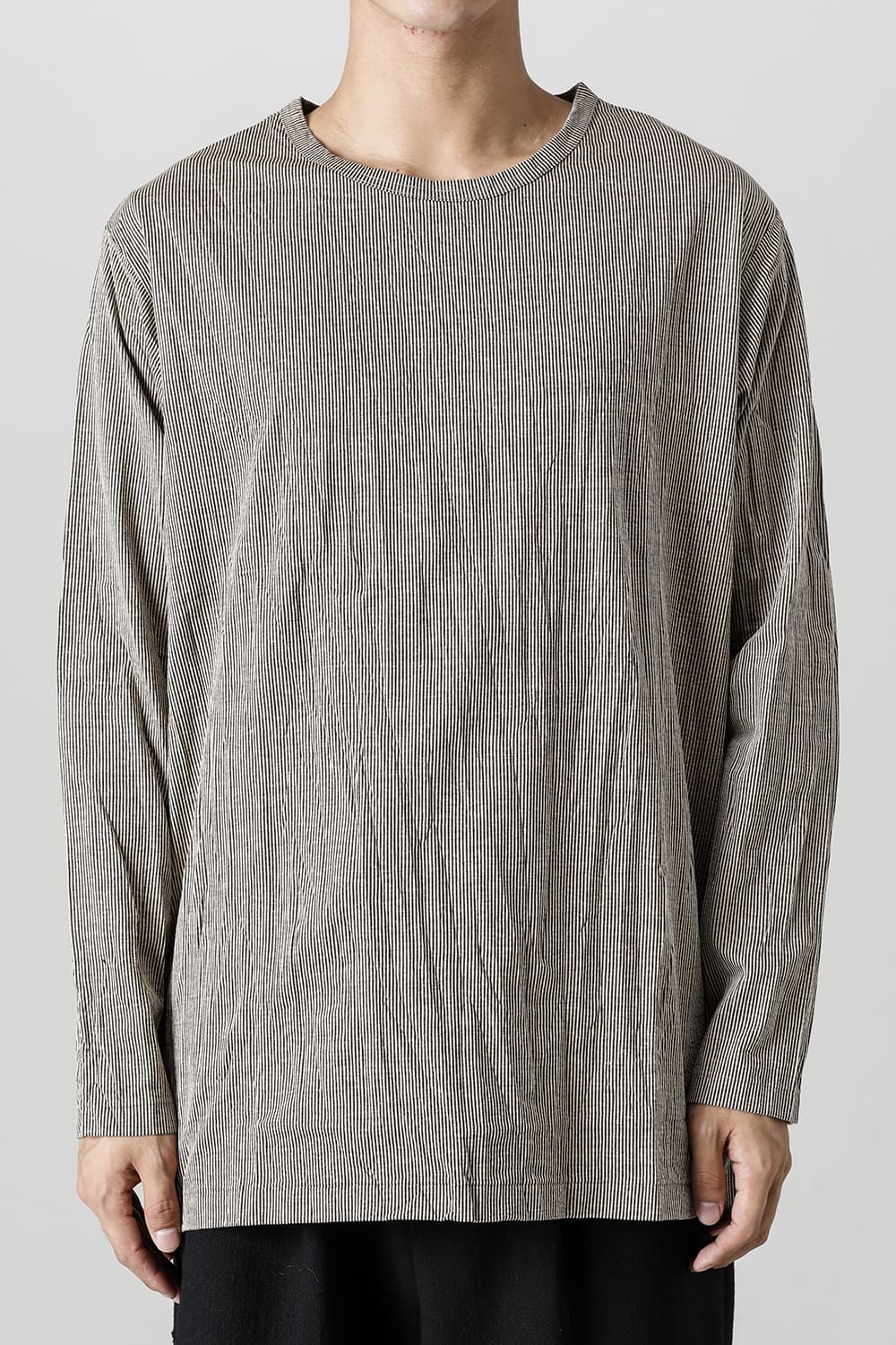 Wrinkled Long Sleeve Beige