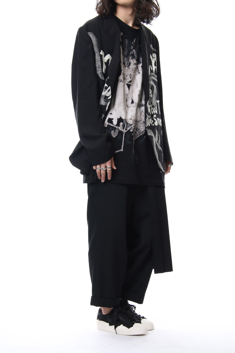 Right Pocket Discharge Print Jacket