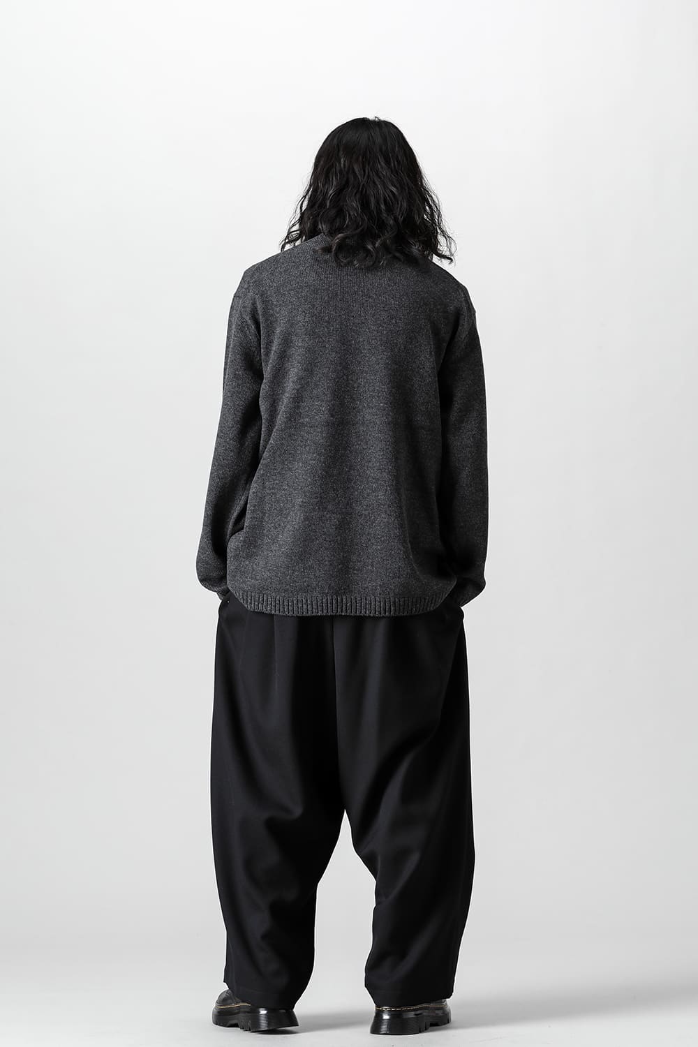 花柄タートル 長袖ニット