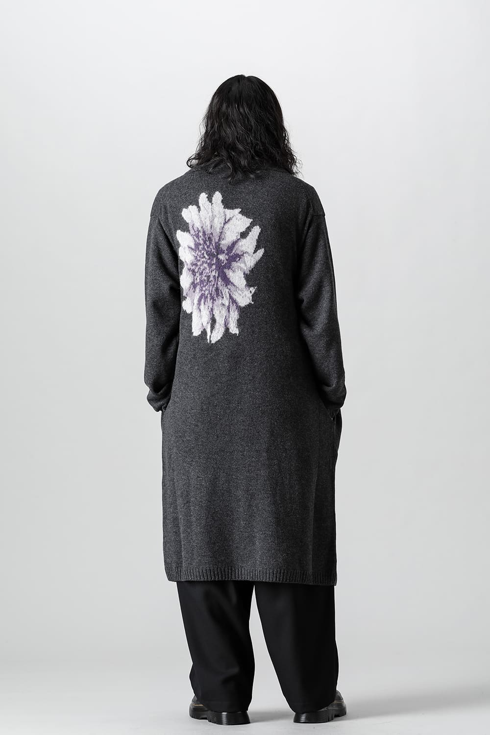 花柄ロングカーディガン