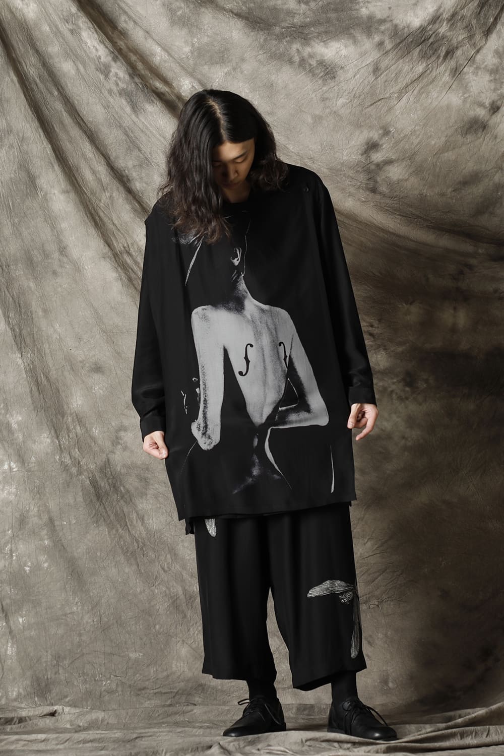 Dragonfly Black print pants