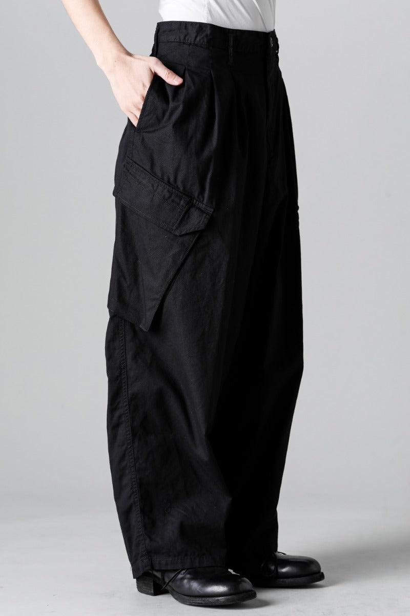 12 Tuck Work Pants Black