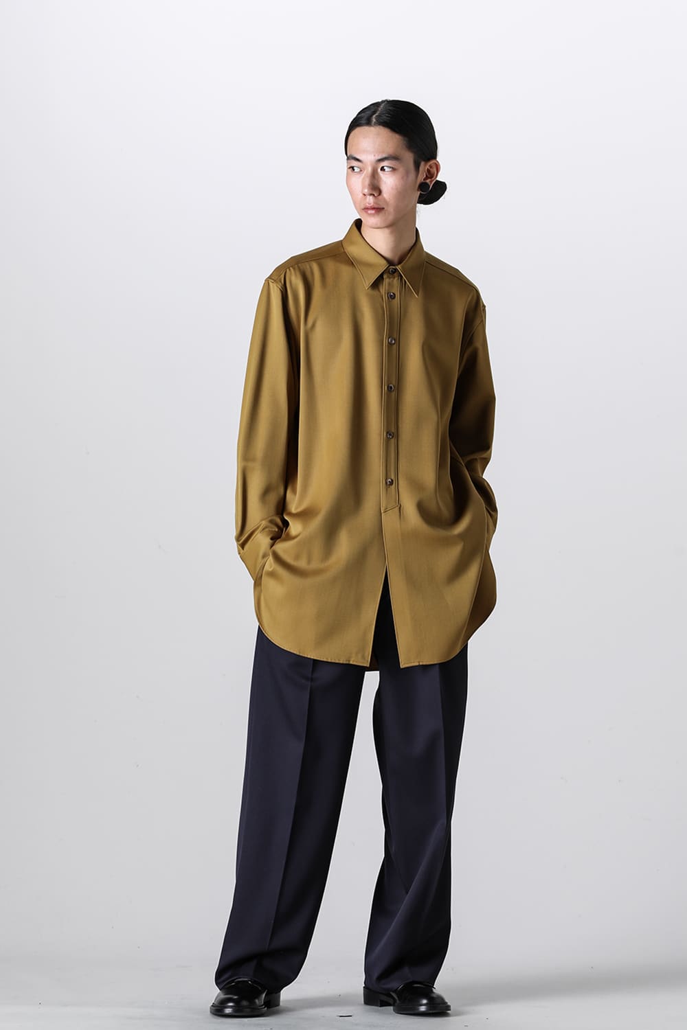 Middle Length Shirt Mustard