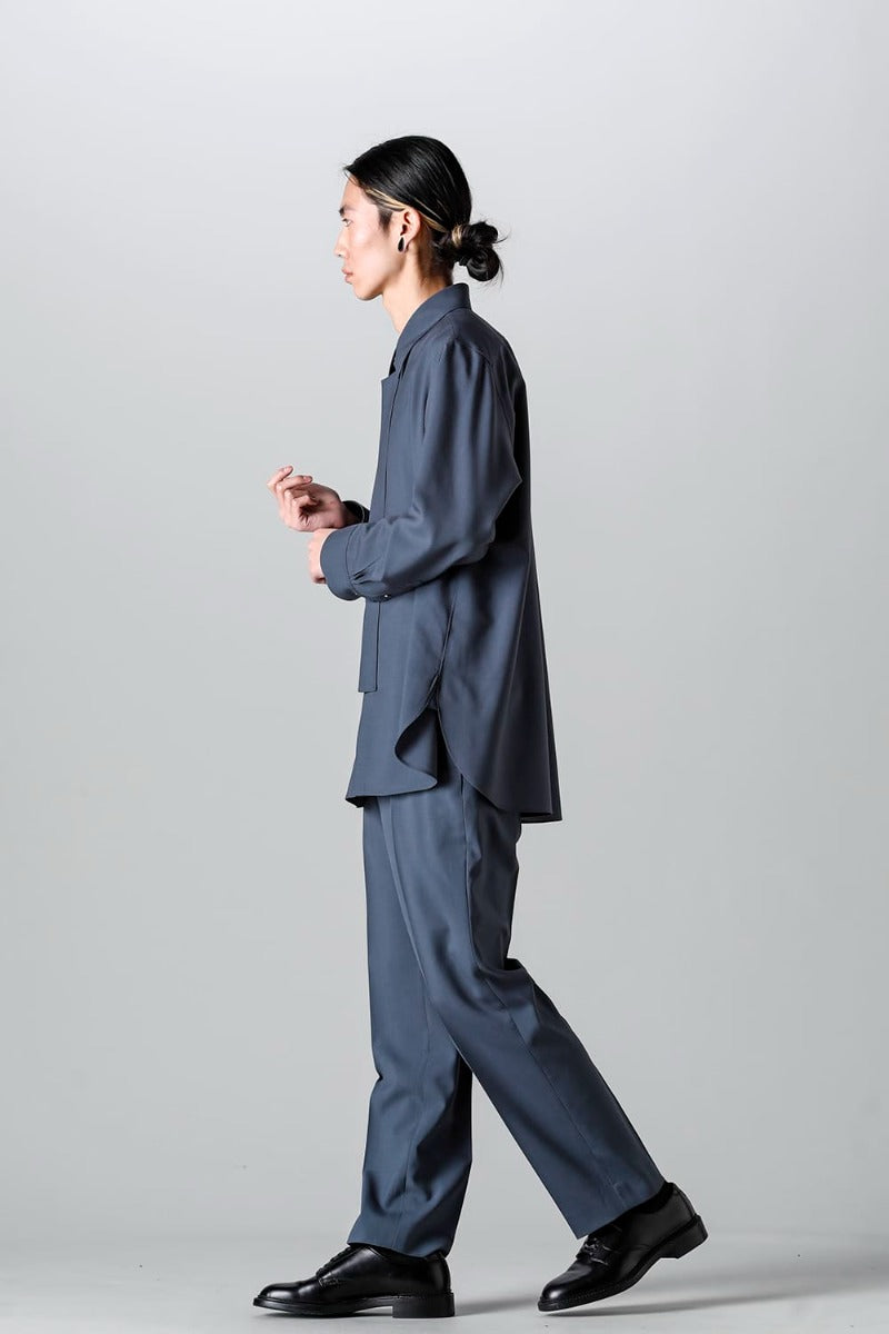 No Tuck Straight Pants (polyester wool)