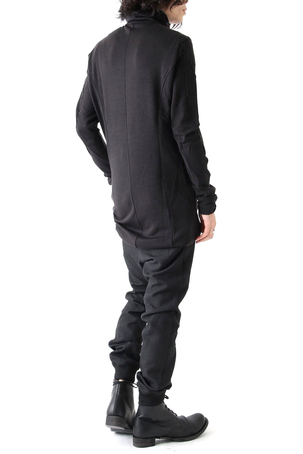 High Neck Long Sleeve Wool & Rayon