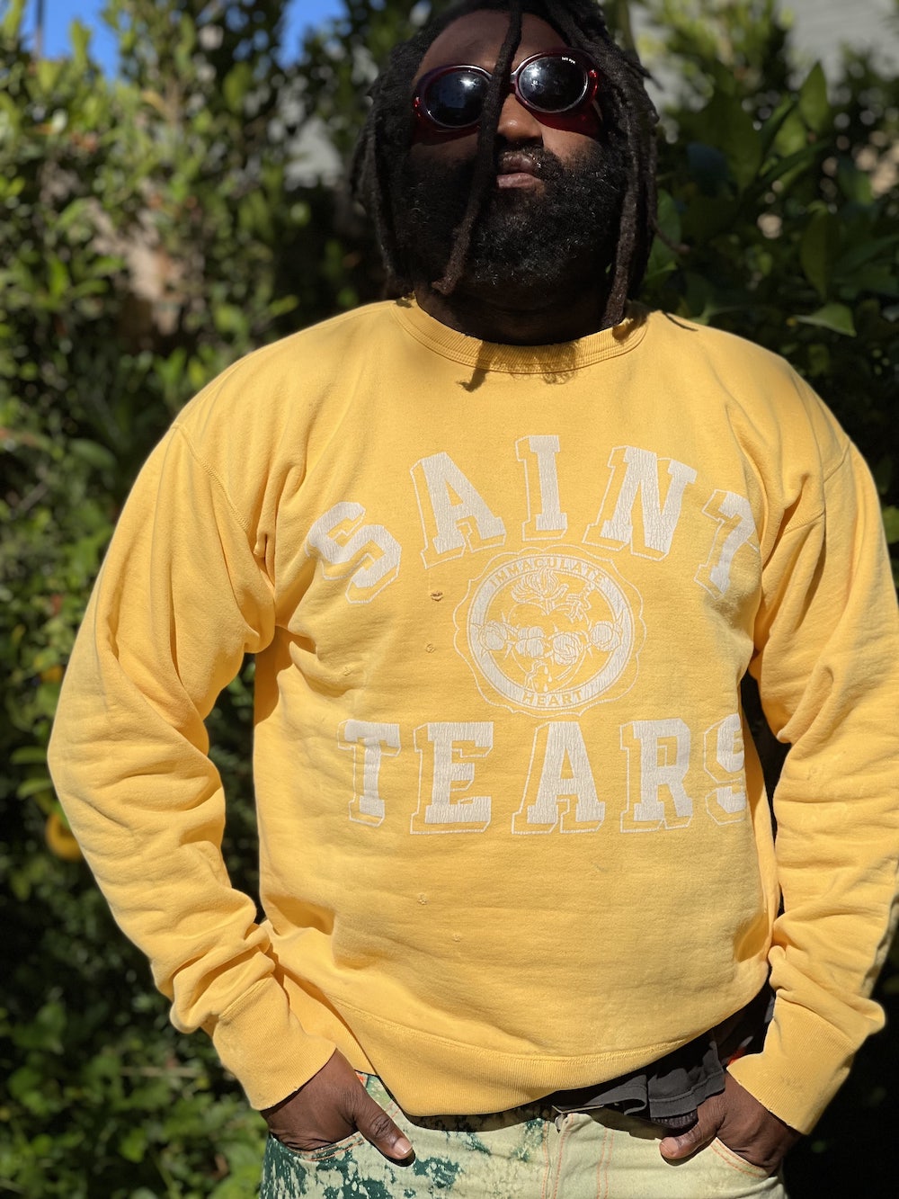 ©SAINT M×××××× × DENIM TEARS "SAINT TEARS" Sweat shirt