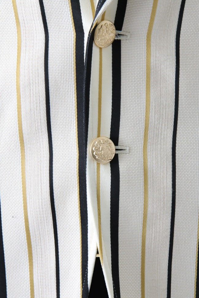 17SS Regimental Jacquard Stripe ECRU×BLK×YEL