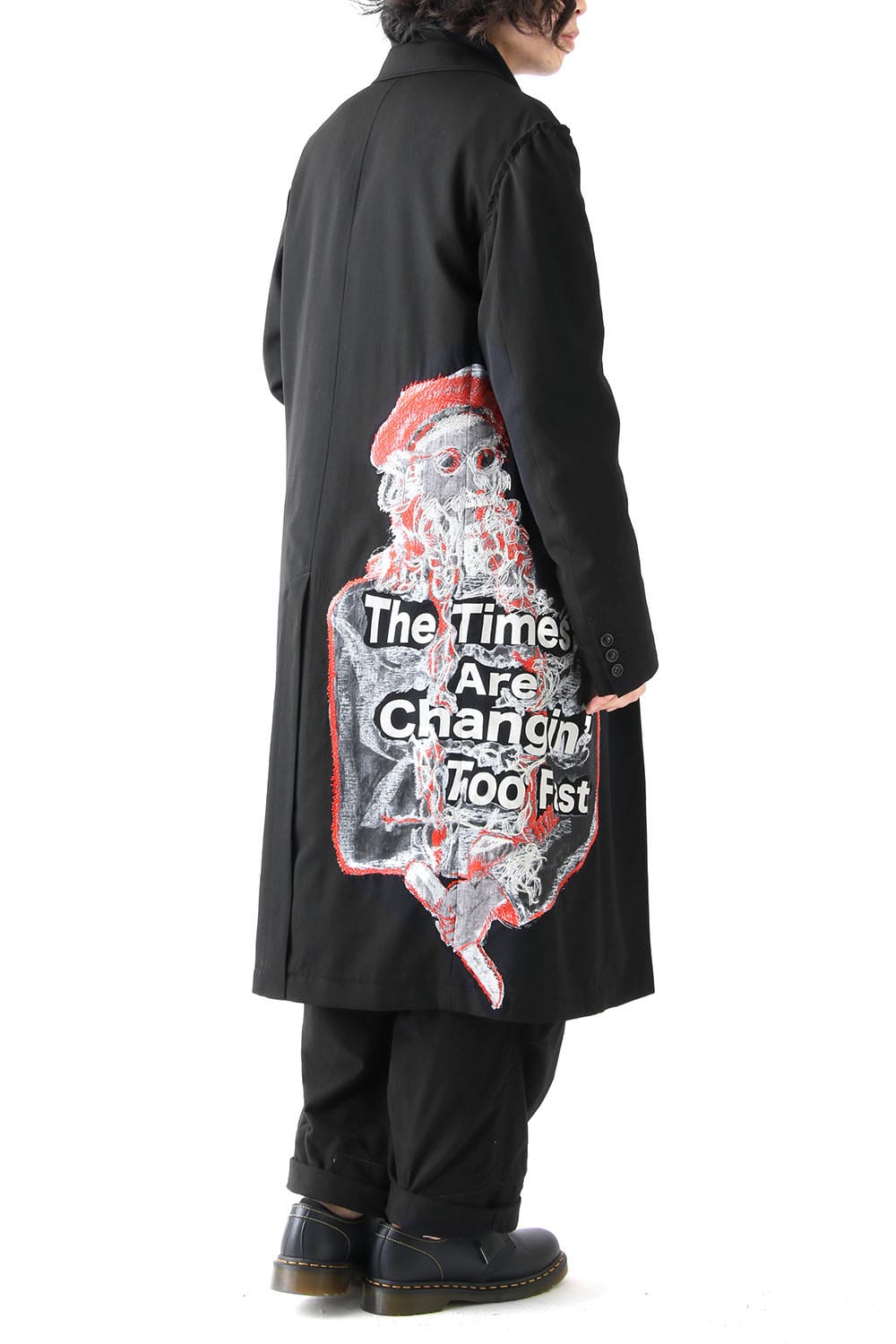 Print Embroidery Long Jacket