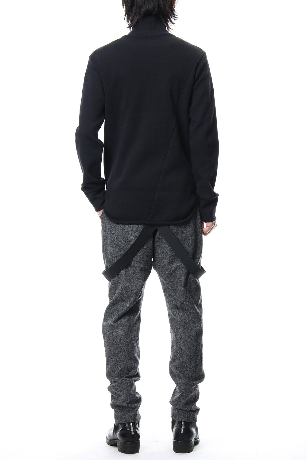 Double Face Shift Turtle neck L/S RB-013 Black