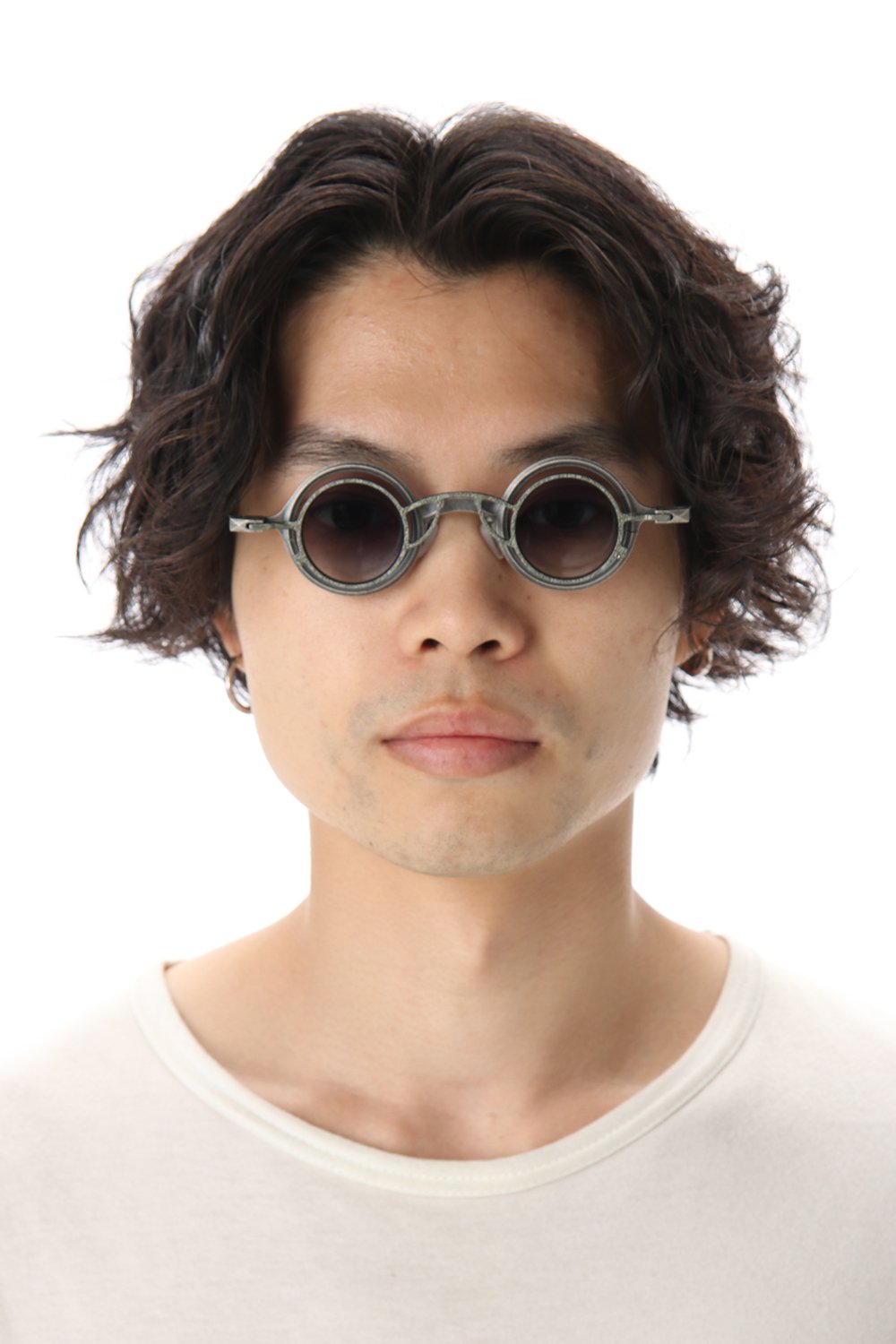 ZIGGY CHEN x RIGARDS Sterling Silver Frame Round sunglasses