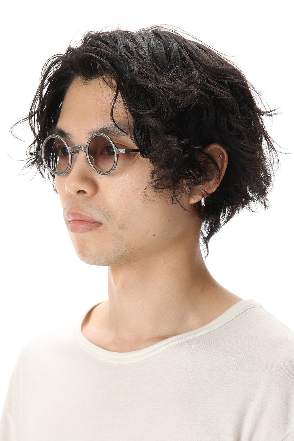 ZIGGY CHEN x RIGARDS Sterling Silver Frame Round sunglasses
